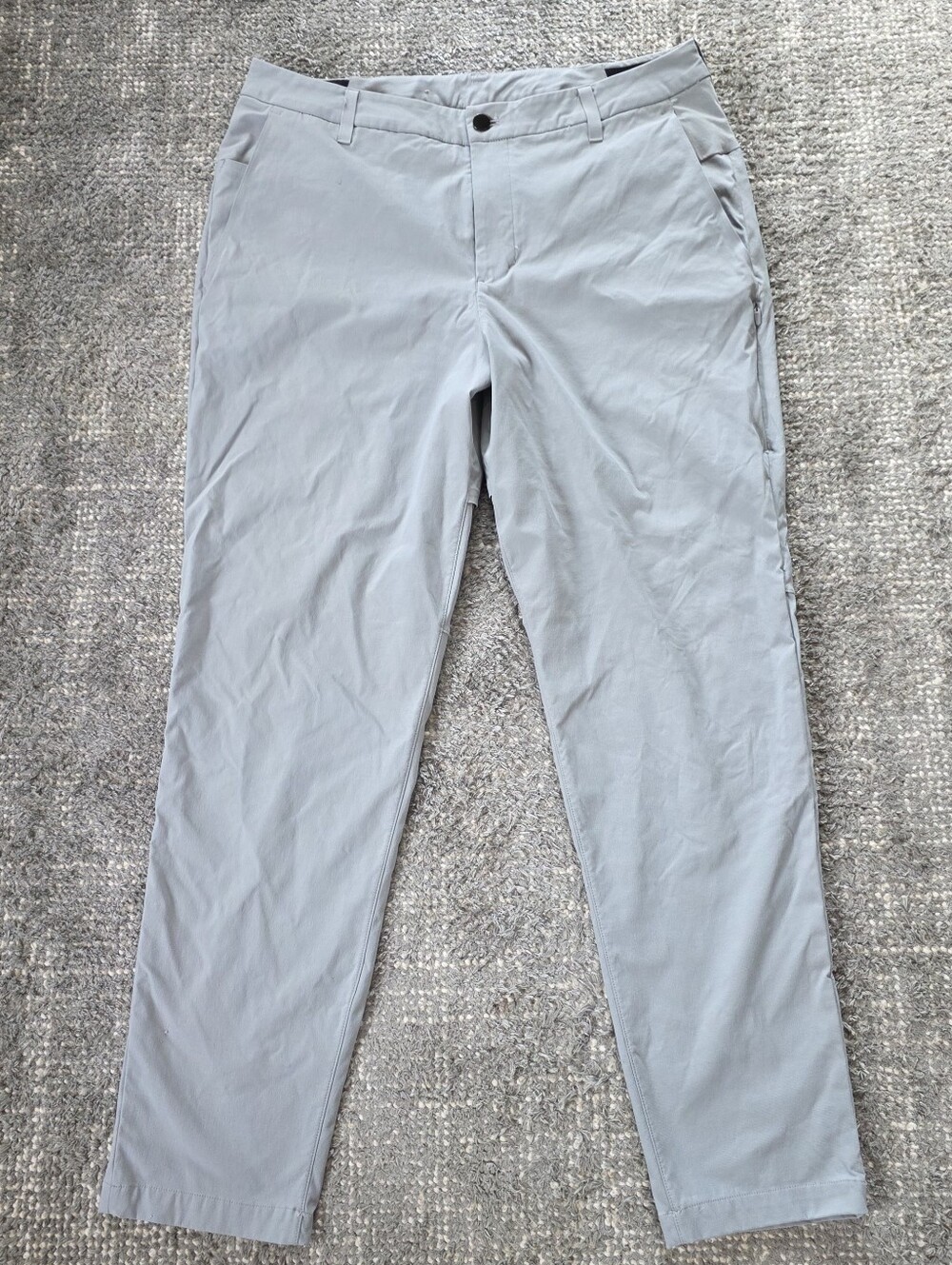 Lululemon ABC Commission Trouser Pants Mens 36x30 Gray Slim Tapered Stretch